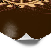 Skull Steampunk Voodoo Retro Machine Perfect Poster (Hoek)