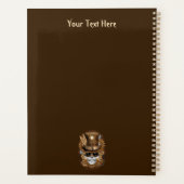 Skull Steampunk Voodoo Retro Machine Planner (Achterkant)