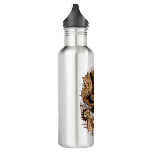 Skull Steampunk Voodoo Retro Machine Waterfles (Links)