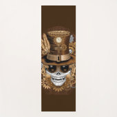 Skull Steampunk Voodoo Retro Machine Yogamat (Voorkant)