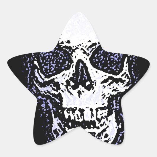 Skull Ster Sticker (Voorkant)