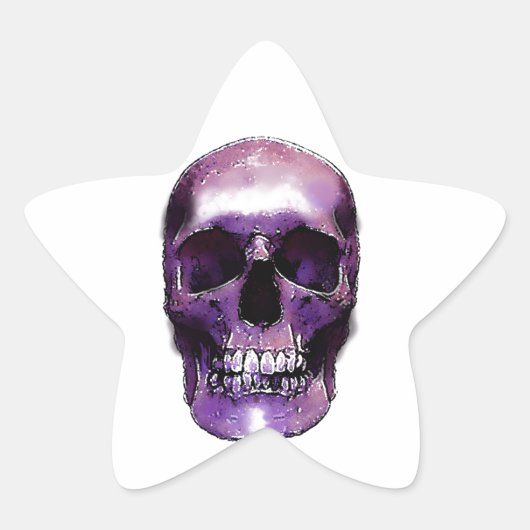 Skull Ster Sticker (Voorkant)