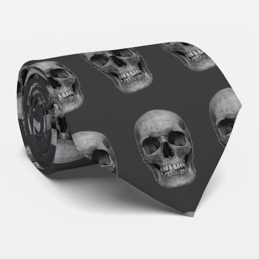 Skull Stropdas (Opgerold)