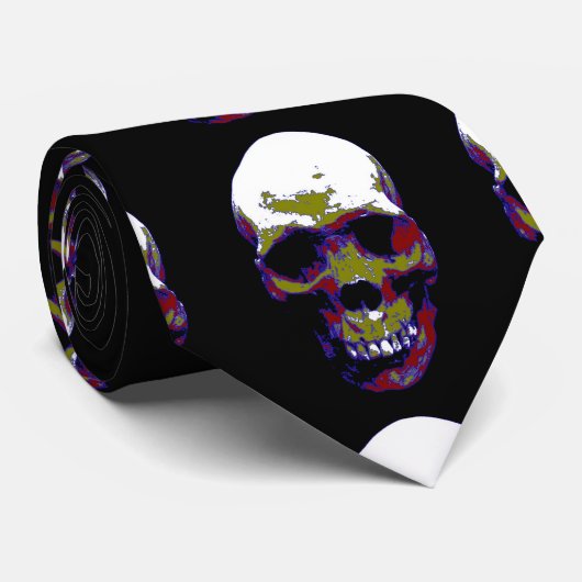 Skull Stropdas (Opgerold)