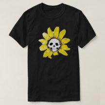 Skull Sunflower Print - Alle Mannen/Vrouwen/Kinder