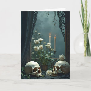 Skull Tableau Halloween Kaart