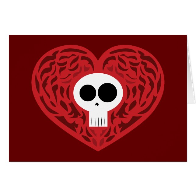 Skull Tattoo Heart (Voorkant Horizontaal)