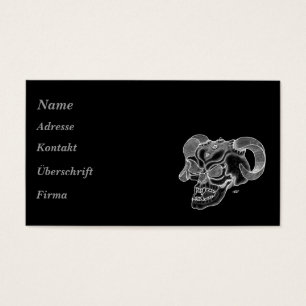 Skull - Teufelschädel Visitekaartje