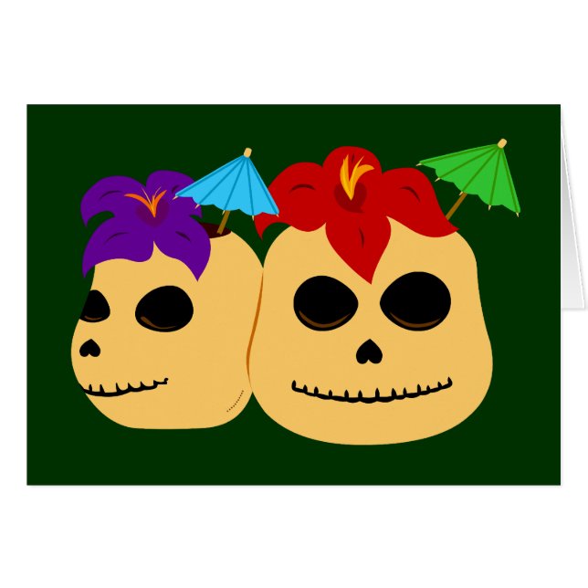 Skull Tiki Mokken (Voorkant Horizontaal)