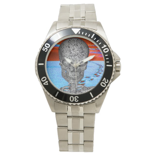 Skull Time Traveler Horloge (Voorkant)
