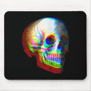 Skull Trippy Vaporwave Halloween Techno Rave Edm M Muismat