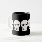 Skull Tweekleurige Koffiemok (Voorkant links)