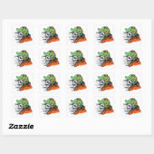 Skull Vierkante Sticker (Vel)