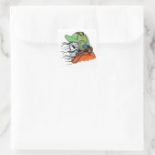 Skull Vierkante Sticker (Tas)
