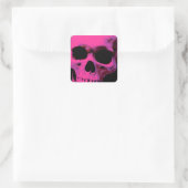 Skull Vierkante Sticker (Tas)