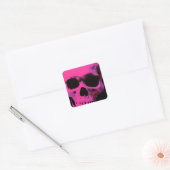 Skull Vierkante Sticker (Envelop)