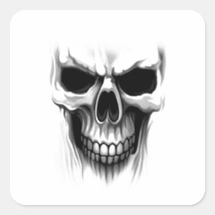 Skull Vierkante Sticker