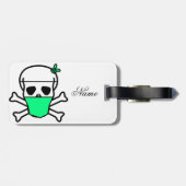 Skull Wearing Mask Thunder_Cove Bagagelabel (Achterkant horizontaal)