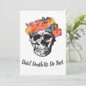 Skull Wedding - Totdat de dood ons deelneemt Kaart (Staand voorkant)