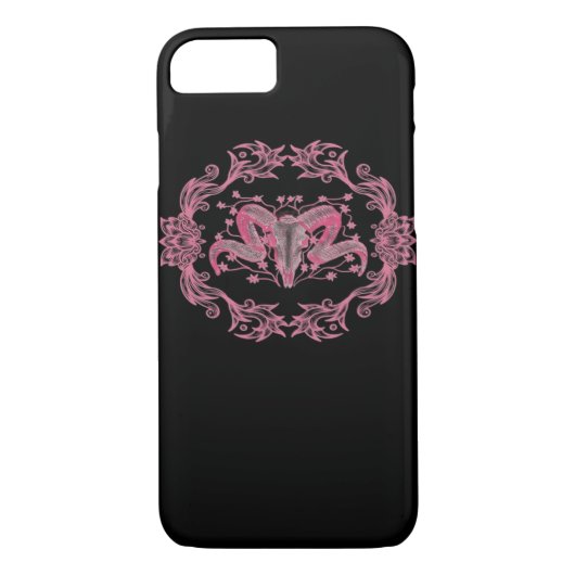 Skull Whimsigoth esthetisch Case-Mate iPhone Case (Achterkant)