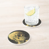 Skull with Burning Cigarette by Vincent van Gogh Zandsteen Onderzetter (Zijkant)