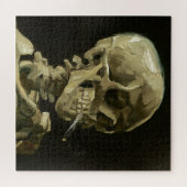 Skull with Cigarette by Van Gogh Painting Art Legpuzzel (Horizontaal)