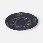 Skull Wreath Papieren Bordje (Gekanteld)