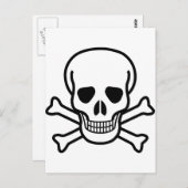 Skull x Crossbones Briefkaart (Voorkant / Achterkant)