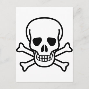 Skull x Crossbones Briefkaart
