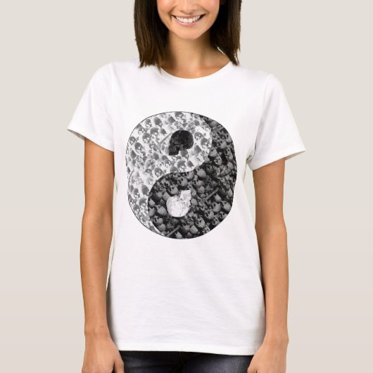 Skull Yin Yang T-shirt (Voorkant)