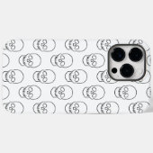 Skull - Zwart en wit Case-Mate iPhone Case (Achterkant (horizontaal))