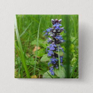 Skullcap Violet Wilde Vloer Vierkante Button 5,1 Cm