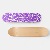 SkullDuggery Paars Skateboard (Horizontaal)