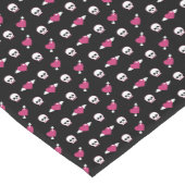 Skullen en harten korte tafelloper (Hoek)