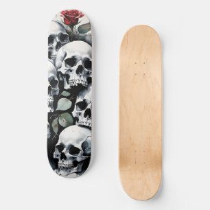 Skullen en Rozen Skateboard