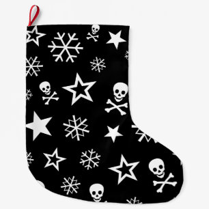Skullen en Snowflakes Grote Kerstsok