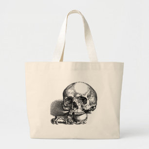 Skullen, mens en dier grote tote bag