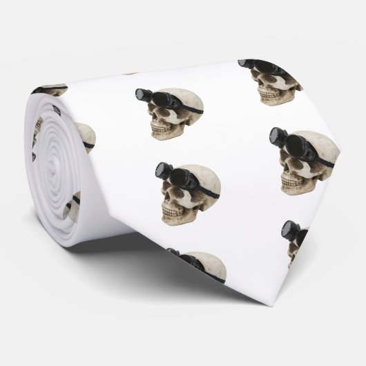 SkullGogglesUp073109 Stropdas (Opgerold)