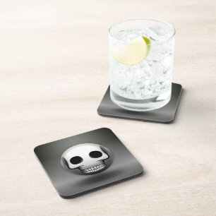 Skullmoji-subglas Bier Onderzetter