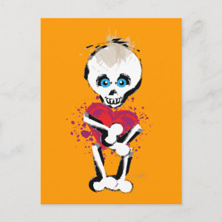 Skull'n Botten Love Heart Briefkaart