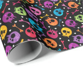 Skullpatroon 2 cadeaupapier (Rol Hoek)
