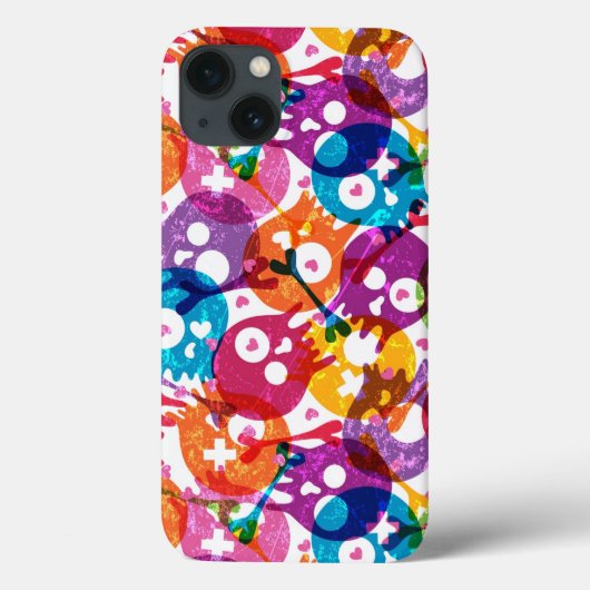 Skullpatroon 3 Case-Mate iPhone case (Achterkant)