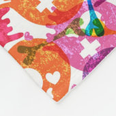 Skullpatroon 3 fleece deken (Hoek)