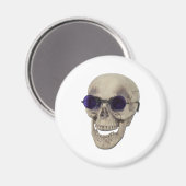 SkullPurpleGlasses121611 Magneet (Voorkant / Achterkant)