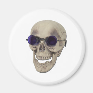 SkullPurpleGlasses121611 Magneet