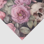 Skulls and roses tissuepapier (Detail)