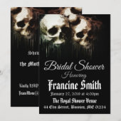 Skulls Artistisch Gotisch Vrijgezellenfeest Kaart (Voorkant / Achterkant)