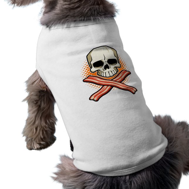 Skulls & Bacon Logo Doggie T-shirt (Achterkant)