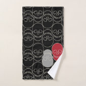 Skulls - Bat Black en Bone White Bad Handdoek (Handdoek)