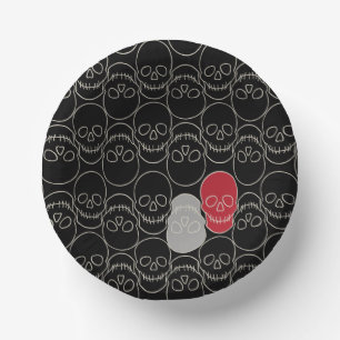 Skulls - Bat Black en Bone White Papieren Kommen